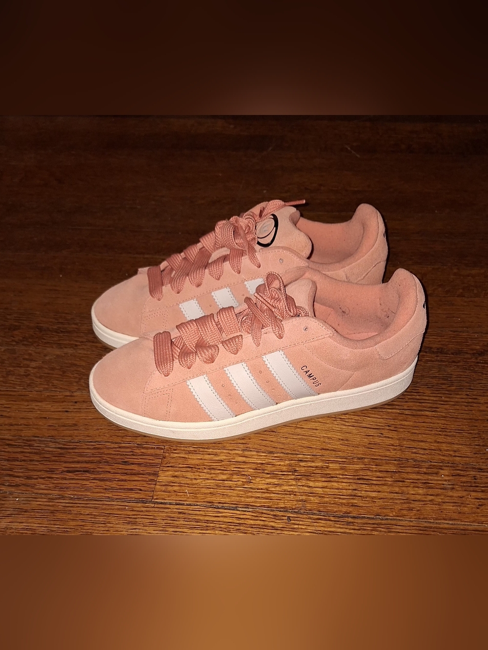 adidas Pink Suede Women's Sneakers with White Stripes